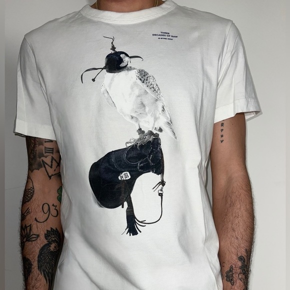 Men’s G-Star Raw White T-Shirt - Picture 2 of 3